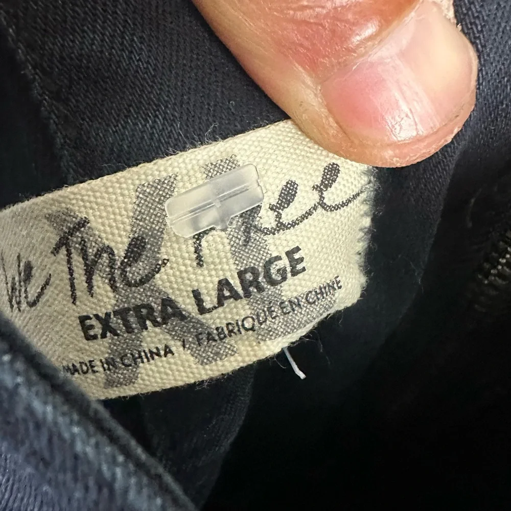 New Free People Geanie Lace-Up Jumpsuit Black Size XL
